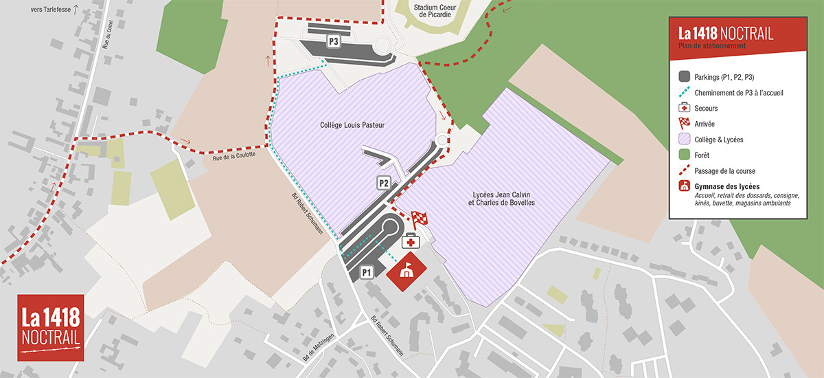 Plan de stationnement de la 1418 Noctrail