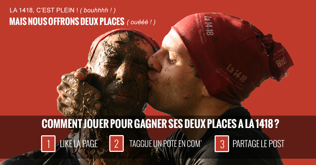 Concours 1418 : 2 places à gagner